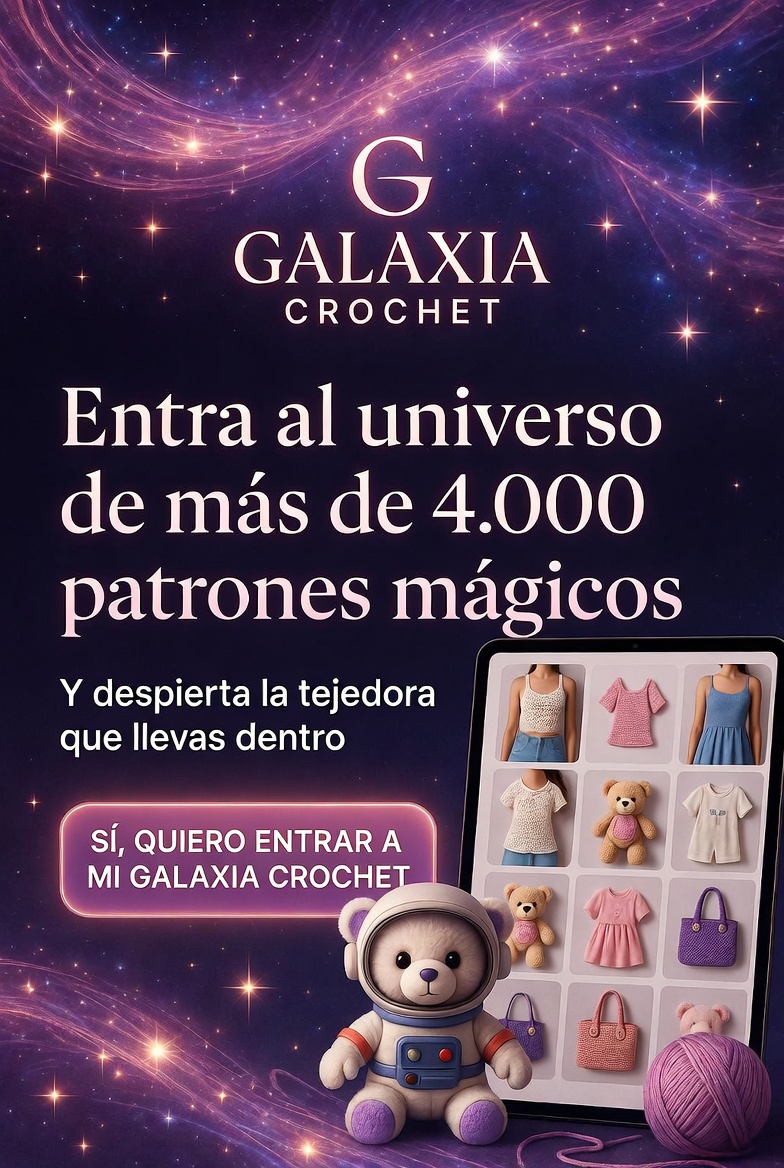 Galaxia Crochet — vista previa de la biblioteca de patrones